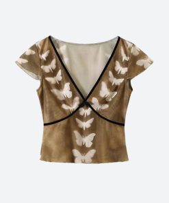Tomboy Outfits, Uni Outfits - Butterfly Top