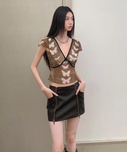 Tomboy Outfits, Uni Outfits - Butterfly Top