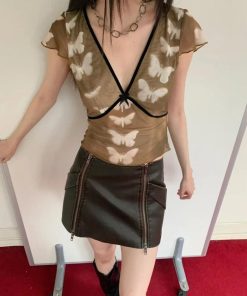 Tomboy Outfits, Uni Outfits - Butterfly Top