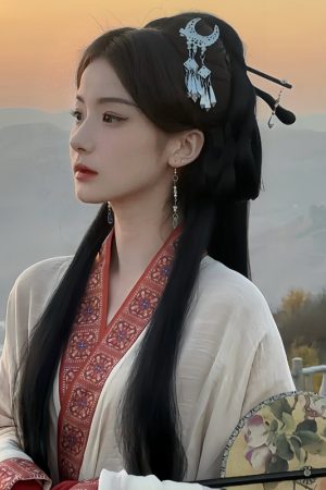 Traditional Miao Ethnic Hair Accessories - Fairy-Like Hanfu Tassel Hairpins & Side Clips for Women