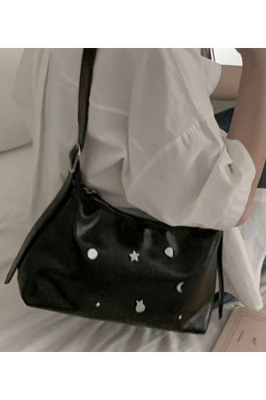 Trendy 2025 Star and Moon Underarm Bag for Women - Versatile Shoulder Crossbody Tote, Cool Niche Fashion Accessory
