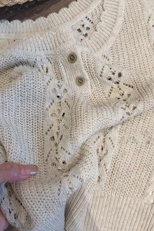 Trendy 2025 Summer Korean Style Gentle Linen Hollow Jacquard Vest for Women - Lightweight Fashion Top
