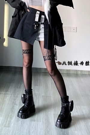 Trendy BabykinG Letter Print Ultra-Thin Rose Net Stockings for Women - Fashionable Summer Leg Socks