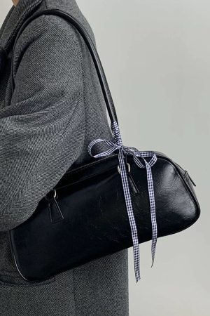Trendy Ballet-Style Bow-Shaped Silver Underarm Handbag for Women - Large-Capacity Casual Shoulder Bag 2025