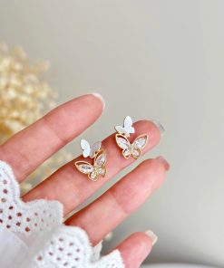 Trendy Butterfly Stud Earrings for Women - Lightweight Luxury Unique Design, Versatile for Commuting and Everyday Wear 2025