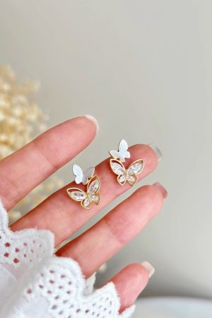 Trendy Butterfly Stud Earrings for Women - Lightweight Luxury Unique Design, Versatile for Commuting and Everyday Wear 2025
