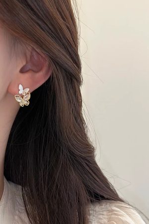 Trendy Butterfly Stud Earrings for Women - Lightweight Luxury Unique Design, Versatile for Commuting and Everyday Wear 2025