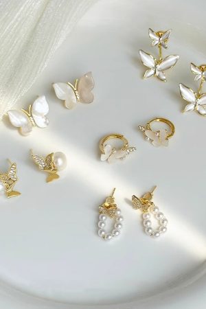 Trendy Butterfly Stud Earrings for Women - Lightweight Luxury Unique Design, Versatile for Commuting and Everyday Wear 2025