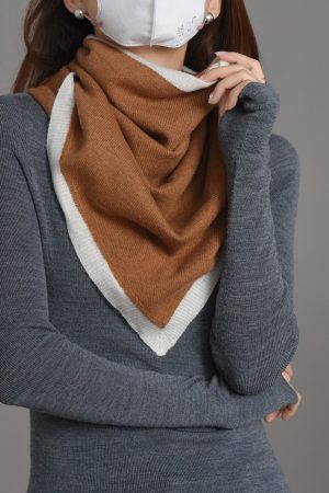 Trendy Cashmere Shawl Triangle Scarf - French Elegance, Versatile Warmth, Perfect for Air Conditioning & Everyday Wear