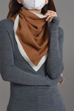 Trendy Cashmere Shawl Triangle Scarf - French Elegance, Versatile Warmth, Perfect for Air Conditioning & Everyday Wear