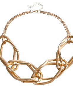 Trendy Chunky Chain Hip-Hop Necklace for Women - Geometric Exaggerated Jewelry Accessories, European and American Style