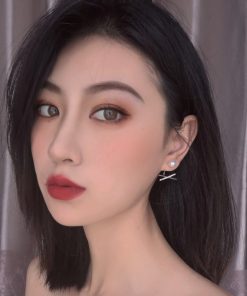 Trendy Cross Geometric Ear Studs - Versatile Back Hanging Earrings for a Fresh Look, 2025 Fashion Statement