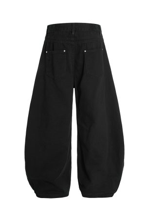 Trendy Curved Blade Pants for Women - 2025 American Casual Style, Fashion-Forward Design, Must-Have for Y2K and 90s Vibes