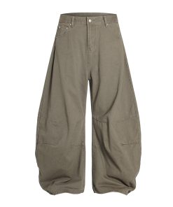 Trendy Curved Blade Pants for Women - 2025 American Casual Style, Fashion-Forward Design, Must-Have for Y2K and 90s Vibes