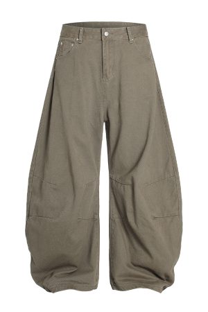 Trendy Curved Blade Pants for Women - 2025 American Casual Style, Fashion-Forward Design, Must-Have for Y2K and 90s Vibes