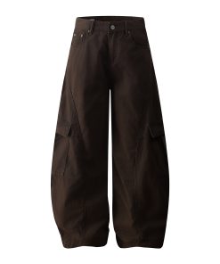 Trendy Deconstructed American Dance Pants with Big Pockets - Cleanfit Casual Workwear in Curved Knife Style