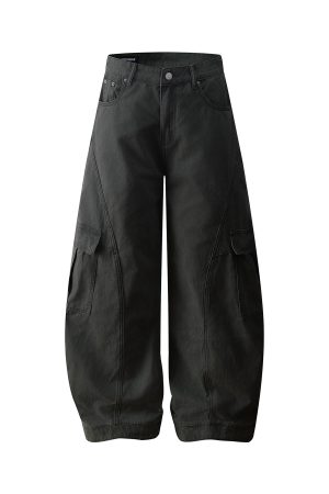 Trendy Deconstructed American Dance Pants with Big Pockets - Cleanfit Casual Workwear in Curved Knife Style