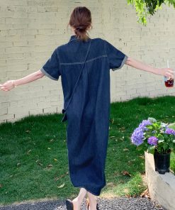 Trendy Denim Shirt Dress for Summer - Stylish May Day Outfit for Women, Perfect for Casual Outings and Everyday Wear