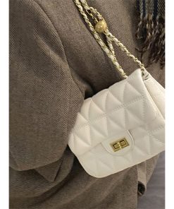 Trendy Diamond Quilted Crossbody Bag for Women - Small Square Shoulder Bag for Spring/Summer 2025 Fashion