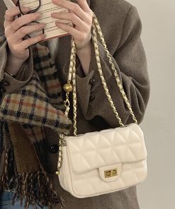 Trendy Diamond Quilted Crossbody Bag for Women - Small Square Shoulder Bag for Spring/Summer 2025 Fashion