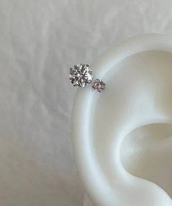 Trendy Dopamine Colorful Stud Earrings for Women - Light Luxury High-End Ear Accessories for Autumn/Winter 2025