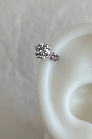 Trendy Dopamine Colorful Stud Earrings for Women - Light Luxury High-End Ear Accessories for Autumn/Winter 2025