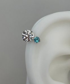 Trendy Dopamine Colorful Stud Earrings for Women - Light Luxury High-End Ear Accessories for Autumn/Winter 2025