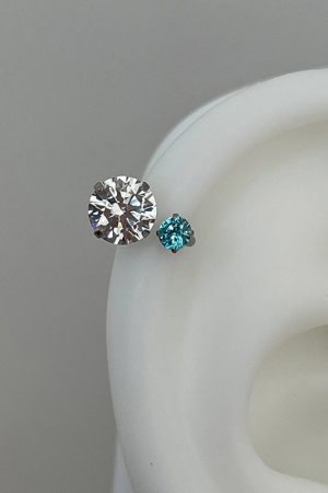 Trendy Dopamine Colorful Stud Earrings for Women - Light Luxury High-End Ear Accessories for Autumn/Winter 2025