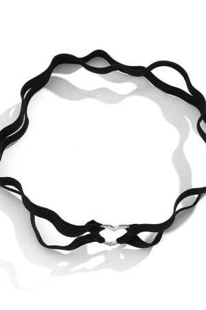 Trendy Double-Layer Heart Ankle Chain Jewelry, Elastic Band Geometric Leg Ring for Nightclub, European and American Style