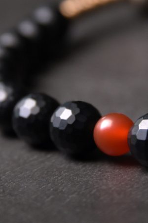 Trendy Double-Layer Matte Black Agate Bracelet for Men and Women, Retro Couple's Accessories, Unique Fashion Statement