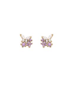 Trendy Floral Stud Earrings for Women, Elegant Minimalist Design, Small Summer Accessories, Exquisite Niche Style 2025