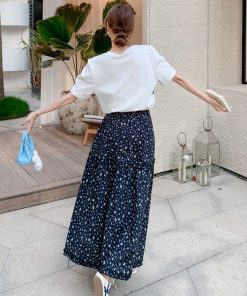 Trendy Floral Top and Skirt Set - Unique Stylish Outfit for May Day Travel, Boho Chic Fashion, Perfect for Spring and Summer