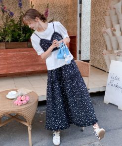 Trendy Floral Top and Skirt Set - Unique Stylish Outfit for May Day Travel, Boho Chic Fashion, Perfect for Spring and Summer