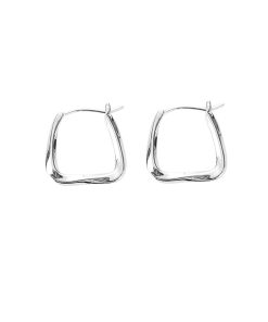 Trendy French-Style Square Earrings for Women - High-End Autumn/Winter Ear Accessories, Chic Ear Clips & Hoops 2025