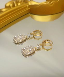 Trendy Golden Bubble Bead Cluster Drop Earrings for Women - Versatile Statement Jewelry
