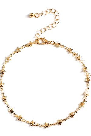 Trendy Handmade Star-Shaped Beach Anklet for Women, European American Style Personalized Chain Jewelry Accessories