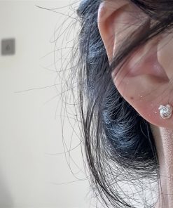 Trendy Heart Knot Screw Earrings for Women, Niche Design Ear Studs for Pierced Ears, Comfortable Ear Cuff for Everyday Wear