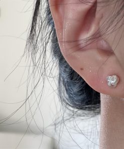 Trendy Heart Knot Screw Earrings for Women, Niche Design Ear Studs for Pierced Ears, Comfortable Ear Cuff for Everyday Wear