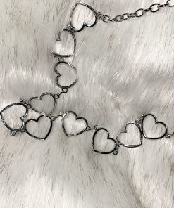 Trendy Heart-Themed Waist Chain Belt for Girls, Decorative Accessories for Pants and Skirts, Fashionable Statement Piece