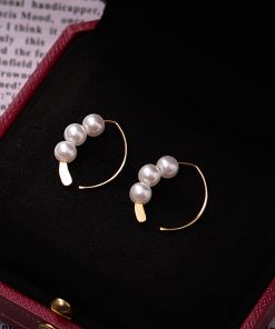 Trendy Hook Earrings for Women - Simple Studs, 2025 Autumn Winter Fashion, High-End Niche Ear Accessories