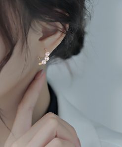 Trendy Hook Earrings for Women - Simple Studs, 2025 Autumn Winter Fashion, High-End Niche Ear Accessories