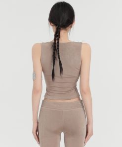 Trendy Hot Girl Slim Fit Sports Tank Top for Women, Summer Versatile Short Top for Outerwear, Y2K Style Fashion