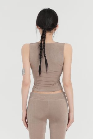 Trendy Hot Girl Slim Fit Sports Tank Top for Women, Summer Versatile Short Top for Outerwear, Y2K Style Fashion
