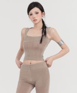 Trendy Hot Girl Slim Fit Sports Tank Top for Women, Summer Versatile Short Top for Outerwear, Y2K Style Fashion