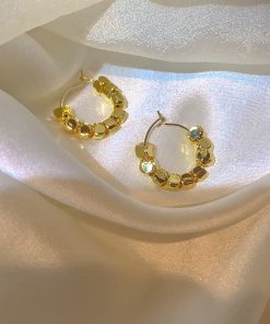 Trendy Irregular Gold Bead Ear Studs - High-End Korean Style Earrings for Women - 2025 Fashion Must-Have