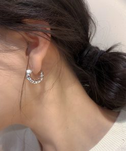 Trendy Irregular Gold Bead Ear Studs - High-End Korean Style Earrings for Women - 2025 Fashion Must-Have