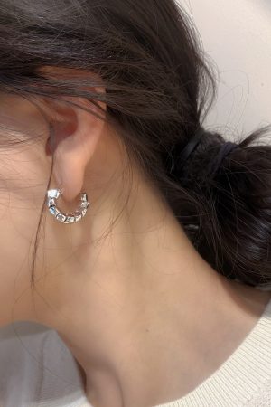Trendy Irregular Gold Bead Ear Studs - High-End Korean Style Earrings for Women - 2025 Fashion Must-Have