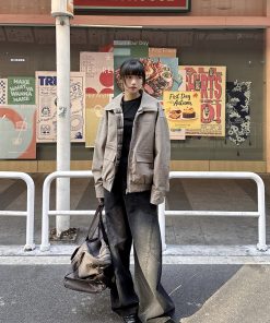 Trendy Lapel Plaid Work Jacket for Men and Women - High-End Feel, Lightweight Spring Autumn Outerwear