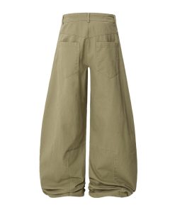 Trendy Leopard Print Wide-Leg Casual Trousers with Scarf Detail - Curved Blade Pants for Y2K and 90s Inspired Style