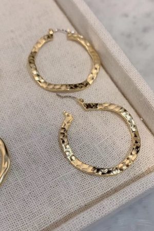 Trendy Long Big Hoop Earrings 2025 - Korean Style Elegant Ear Accessories, Versatile High-Quality Ear Studs for Fashion Lovers